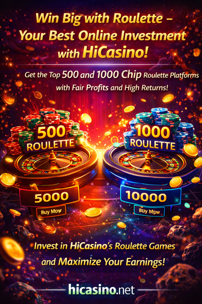 “Win Big with Roulette – Your Best Online Investment with HiCasino!”
