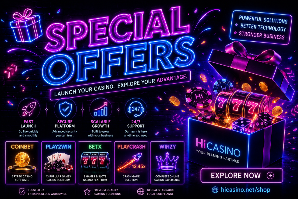 Special Offers on Online Casino Software Launch Your Next iGaming Project with HiCasino