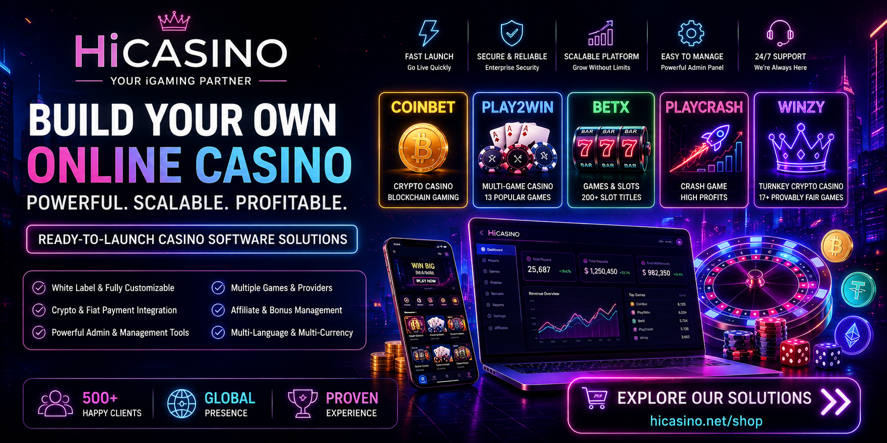 HiCasino – Build Your Own Online Casino with Powerful iGaming Software